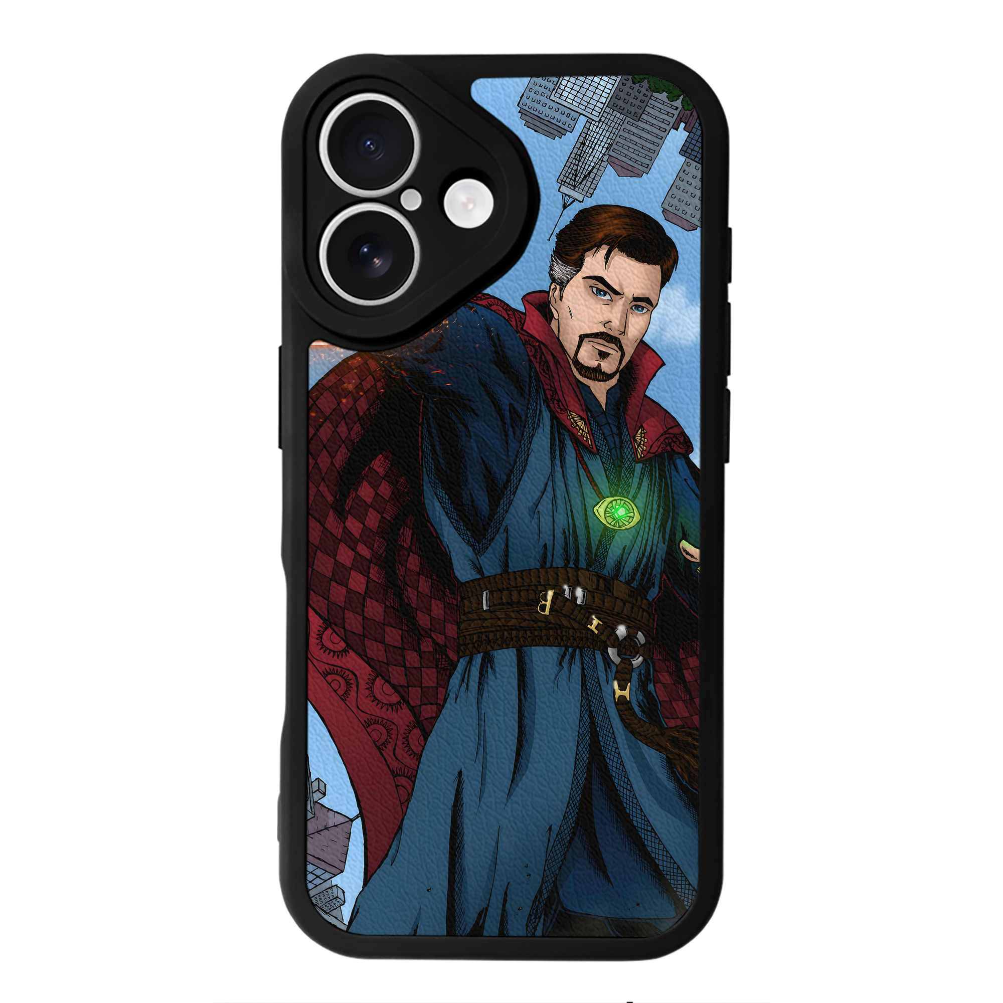 （画像用） アベンジャーズ The Avengers 【iPhone 16シリーズ対応】シリコンスマホケース（レザー調） 材質：シリコン